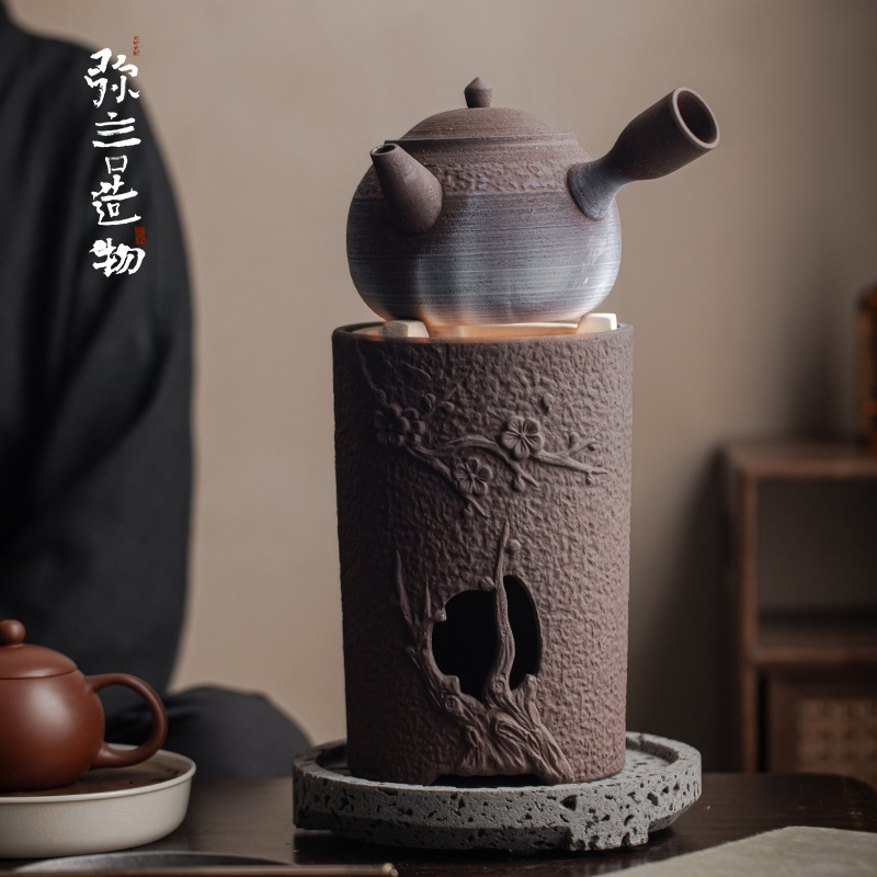 Miyan stoneware stove tea suit Japanese Retro kettle stove Tea home carbon stove set kung fu tea Miyan stoneware stove tea suit Japanese Retro kettle stove Tea home carbon stove set kung fu tea