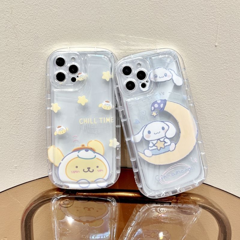 New Shock Absorbing Air Cushion for Apple 14Pro Phone Case iPhone 11 Cute Cartoon 12 All-inclusive Transparent Case New Shock Absorbing Air Cushion for Apple 14Pro Phone Case iPhone 11 Cute Cartoon 12 All-inclusive Transparent Case