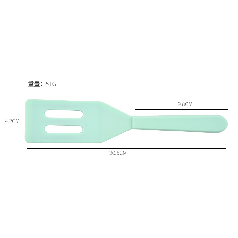 Fabricante en stock espátula de silicona cocina sartén antiadherente para el hogar espátula de tamaño pequeño tres colores opcional espátula de silicona todo incluido