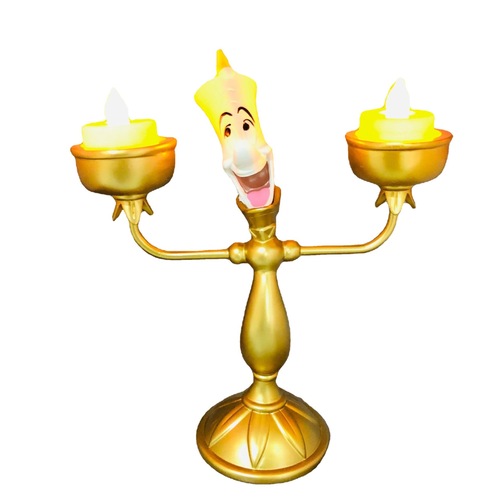Beauty and the Beast Candlestick Night Light Lumia Candle Table Lamp Ornament Clock Table Clock Ornament Cosworth Pendulum Clock