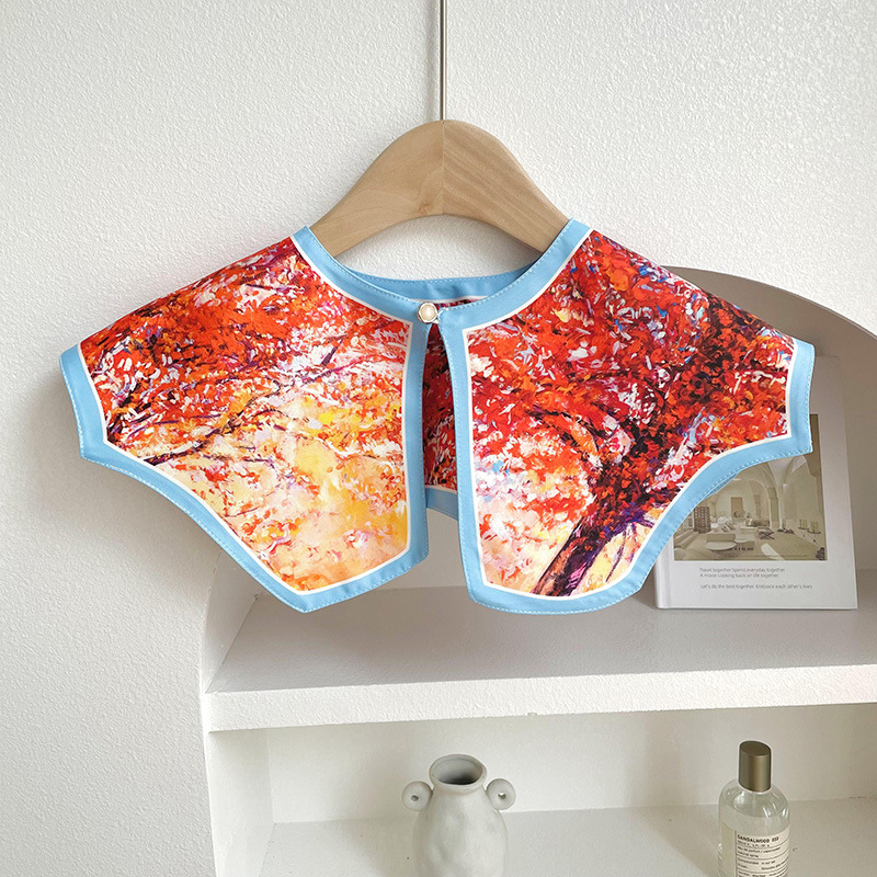 Nuevo chal protector solar de verano de las mujeres al aire libre con aire acondicionado decoración de la habitación chaleco de protección del cuello pequeña bufanda falsa bufanda anudada