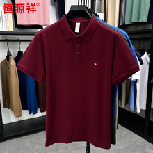 恒源祥100%精梳棉t恤短袖男款2025夏季新款高端体恤男士t恤夏男装