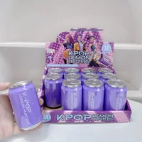 Keychain blind-box can (K-POP) collectible, pull-tab soda can design, random 1PC or 12PC display