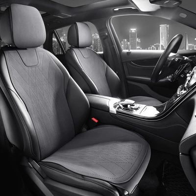 Wool pad — aviation grade breathable suede - cadillac-xt42004-2024-model-meteorite-gray-universal-for-all-seasonsbreathable-suede-standard-version-with-two-front-rows-upgraded-model