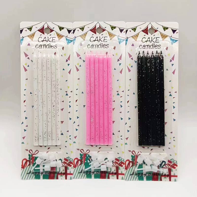 Lápices de colores al por mayor velas de cumpleaños creativas minimalistas de fiesta artística de horneado lápiz velas de decoración de pastel velas