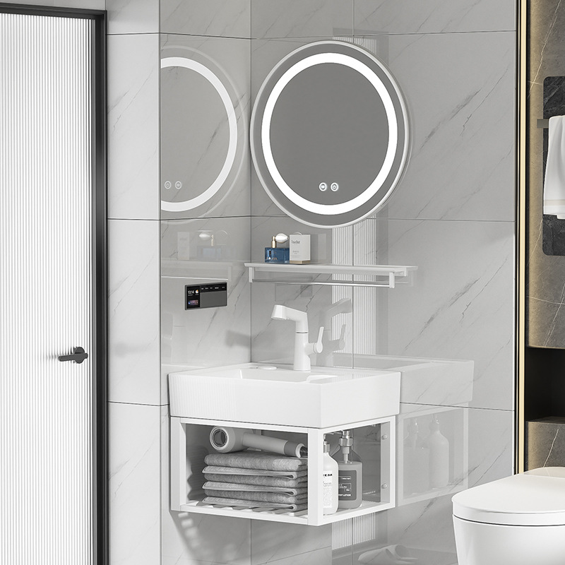 Baño simple lavabo tipo pared lavabo de acero inoxidable lavabo lavabo balcón lavabo pequeño lavabo de casa