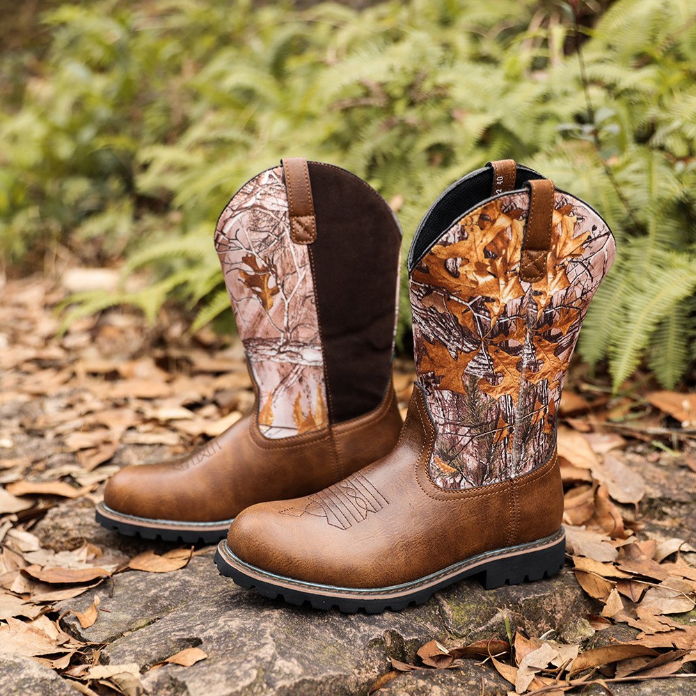 Big Tree elements Western cowboy boots for men_voghion.com