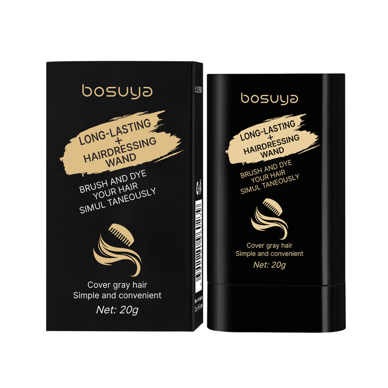 Bosuya ヘアスティックの国境を越えた特別供給は、白髪を素早くカバーし、自然な色合いを示し、櫛の歯で長持ちするヘアケアを提供します。|undefined