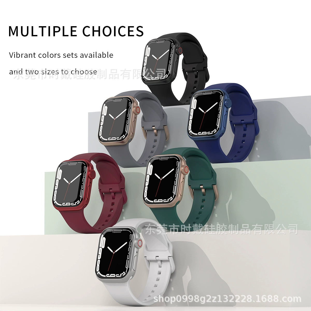 Оригинальный силиконовый ремешок для часов Apple Watch для Apple Watch 8/7/6/5/4/Ultra