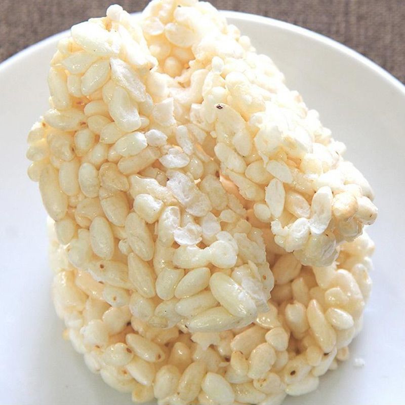 Free Shipping No Sucrose Rice Flower Coarse Grain Snack Rice Crisp Nostalgic Childhood Puffed Rice Cake