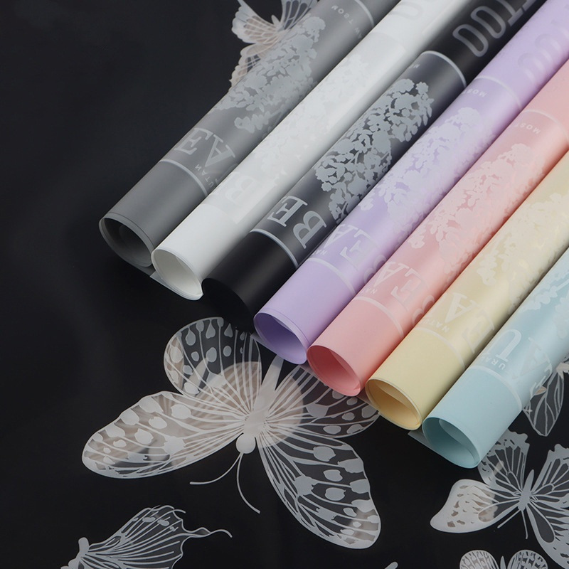 Flor fiesta fábrica al por mayor nuevos productos de ondas Phnom Penh flor de papel de embalaje flor flor flor de papel estampado florista embalaje