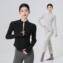 现代舞上衣瑜伽长袖古典舞服装形体服立领冬季舞蹈生练功服外套