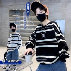 Children's clothing boy autumn coat sweatshirt spring and autumn 2023 new large and medium children boy handsome explosion on the street top clothing autumn fashion