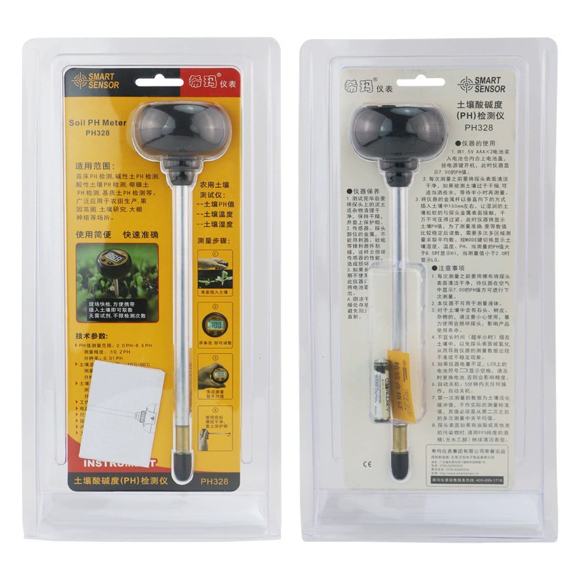Xima PH328 измеритель кислотности почвы, детектор почвы в саду, измеритель влажности почвы, тестер питательных веществ