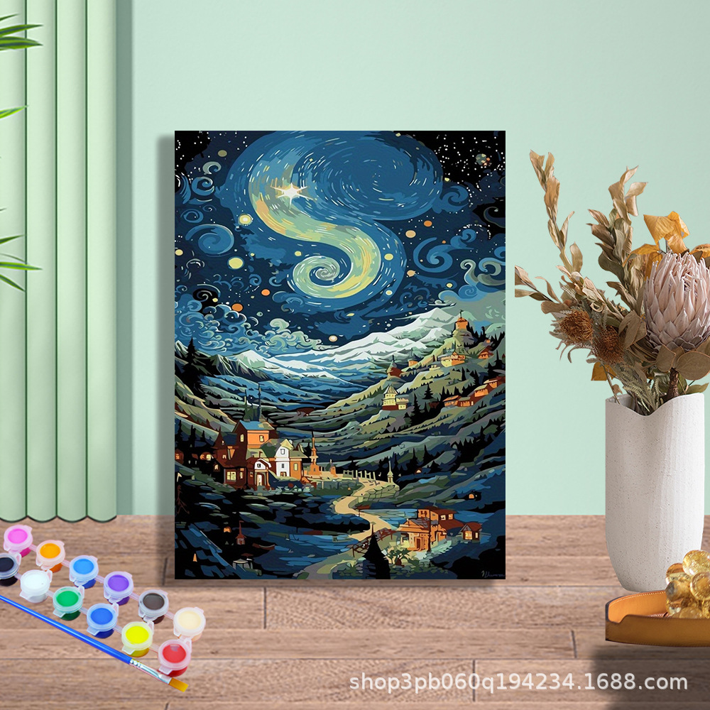 Jit transfronterizo envía bricolaje fábrica de pintura al óleo digital al por mayor arte animal pintura al óleo pintura decorativa puesto Amazon