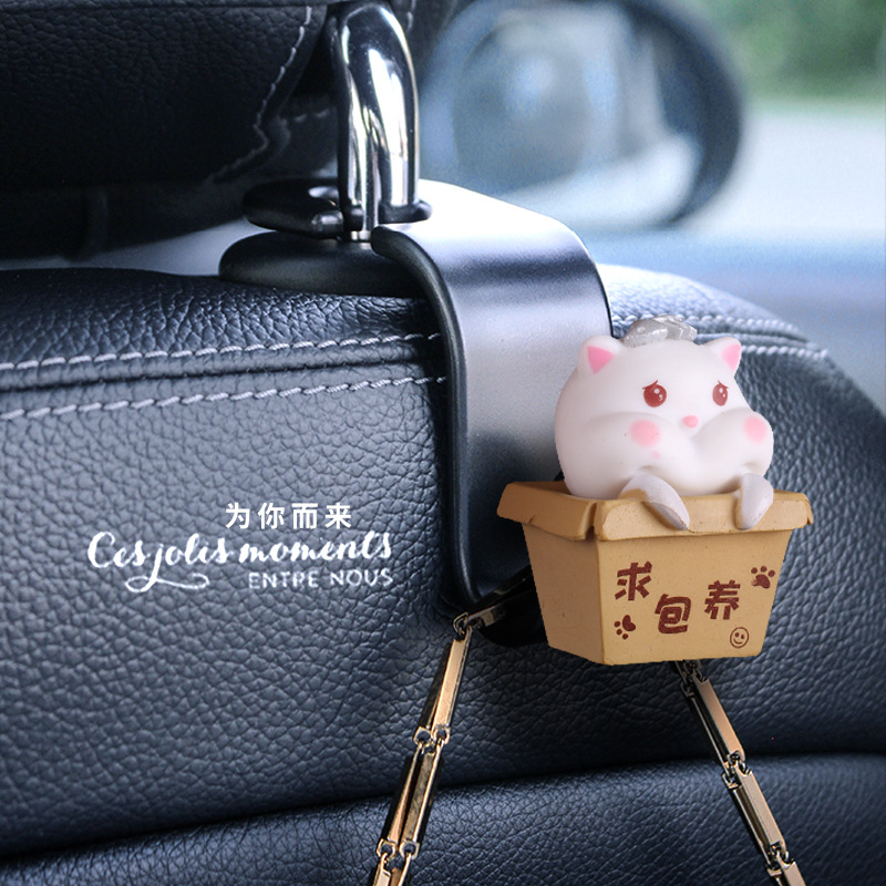 Gancho de coche de anime tridimensional de dibujos animados gancho de coche gancho de asiento multifuncional asiento lindo de dibujos animados para niñas