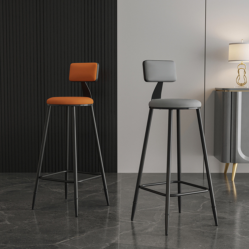 Nordic Bar Chair Simple Modern Bar Chair High Stool Household Foot Chair High Chair Dining Chair Internet-popular Chair High Stool
