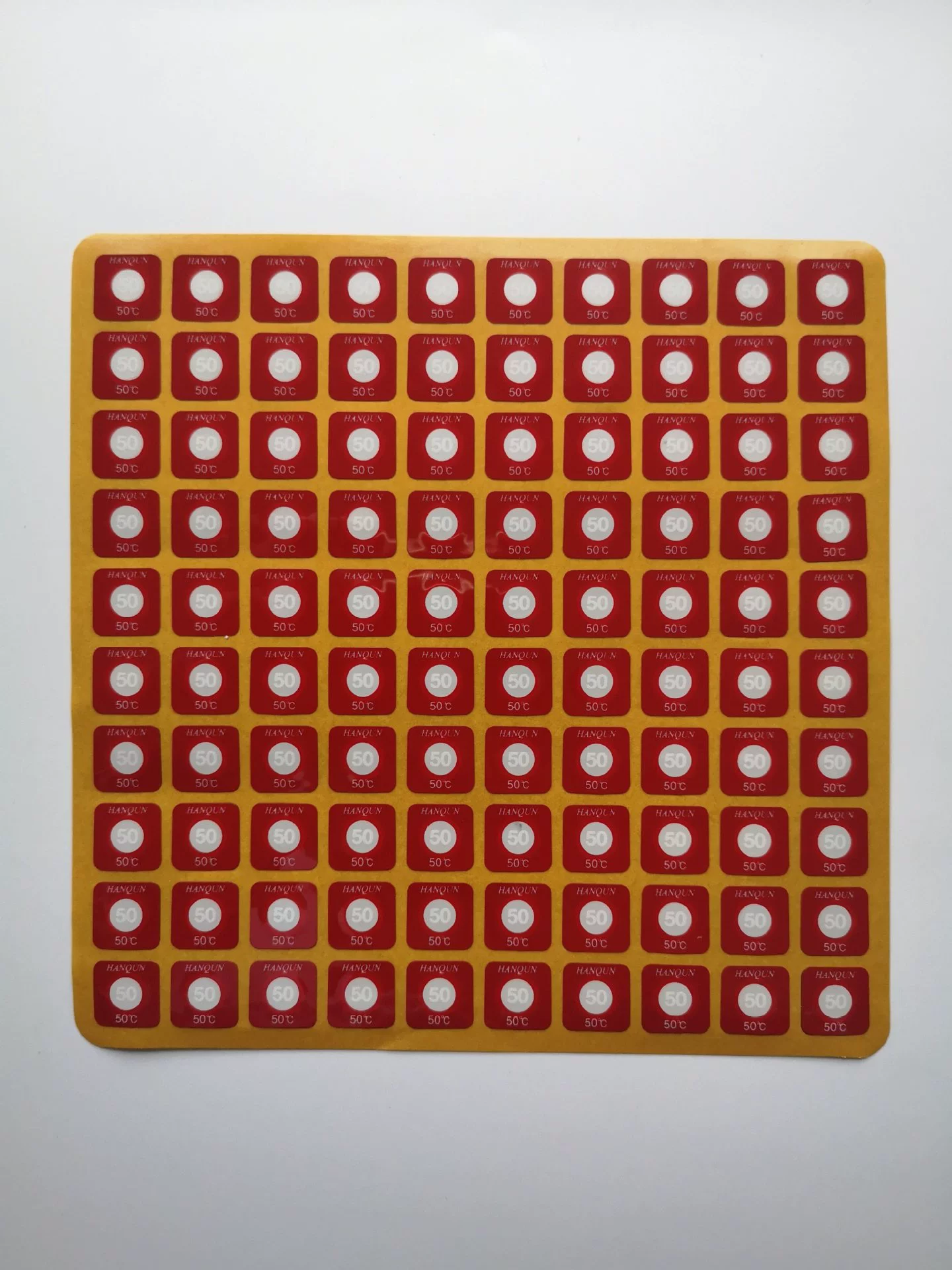 HQS-50 необратимая температура измеряя температуру изменения цвета заплаты измеряя температуру ярлыка температуры заплаты измеряя бумагу 100 частей