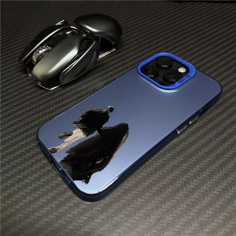Pareja nueva aplicación iphone16 funda para teléfono móvil Apple 15promax/14 art 13pro12 Europa y América 11xr