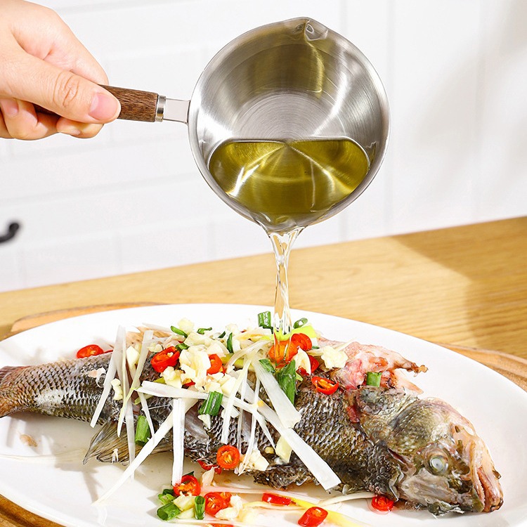 가정용 기름 튀기는 작은 냄비 주방 스테인레스 스틸 뜨거운 기름 작은 냄비 기름 배수 기름 특수 기름 튀기는 냄비 다기능 냄비