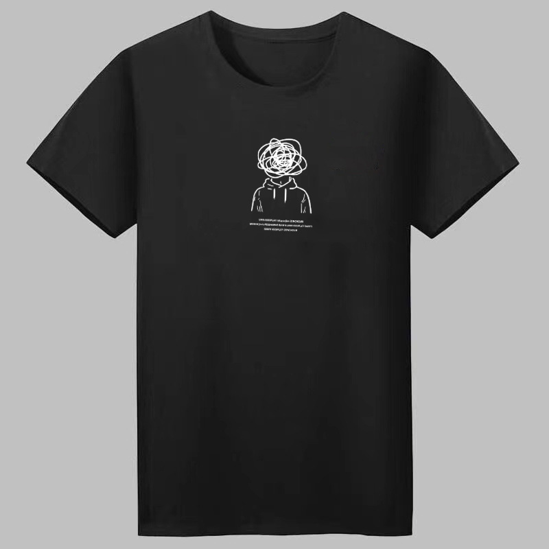 Camiseta de los hombres de verano de moda cómodo suéter estudiante superior estilo coreano slim fit manga corta todo partido simple hombres