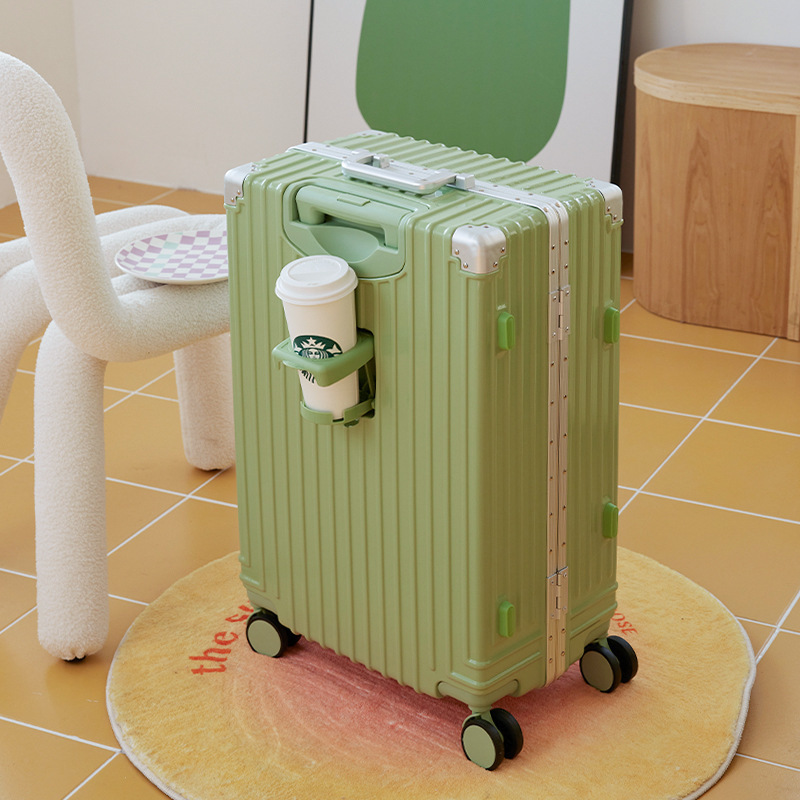 Multifunctional Aluminum Frame Luggage Case Women's Strong Thickened and Durable Trolley Case Men's 24-inch Travel Boarding Password Hard Case