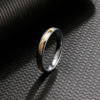 Three dimensional fashionable ring, volume geometry, Tungsten steel, simple and elegant design, light luxury style