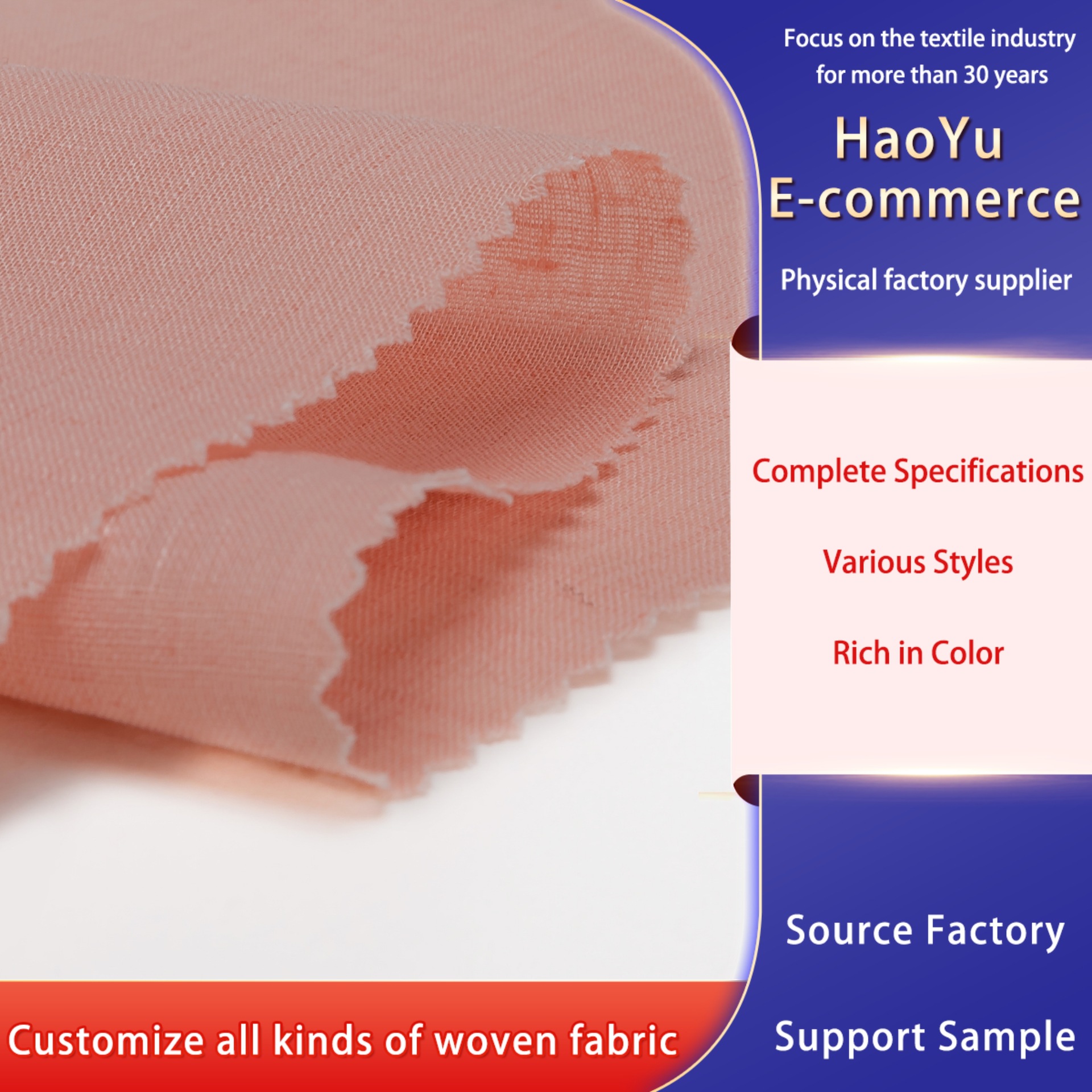 亚麻Linen 20s plain fabric for women clothes