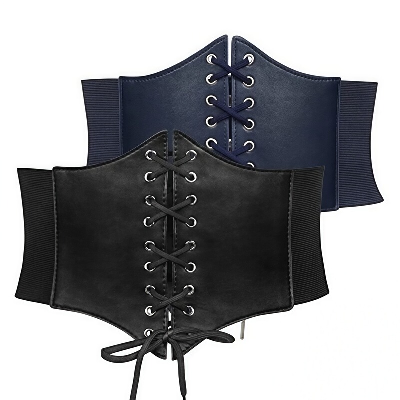 European and American Court Style Cross-border Fashion Women's Bandwidth Elastic Girdle Waist Seal Women's dress Elastic Waist Width