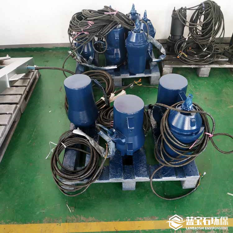 防沉淀池潜水搅拌机 QJB1.5/6 铸件式小型水下污泥搅拌机含税价