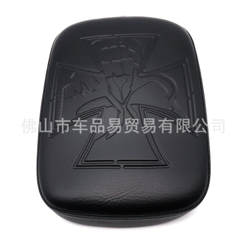 Suitable for Harley retro 883/1200 X48 modified suction cup rear seat cushion with cross embossed seat pad