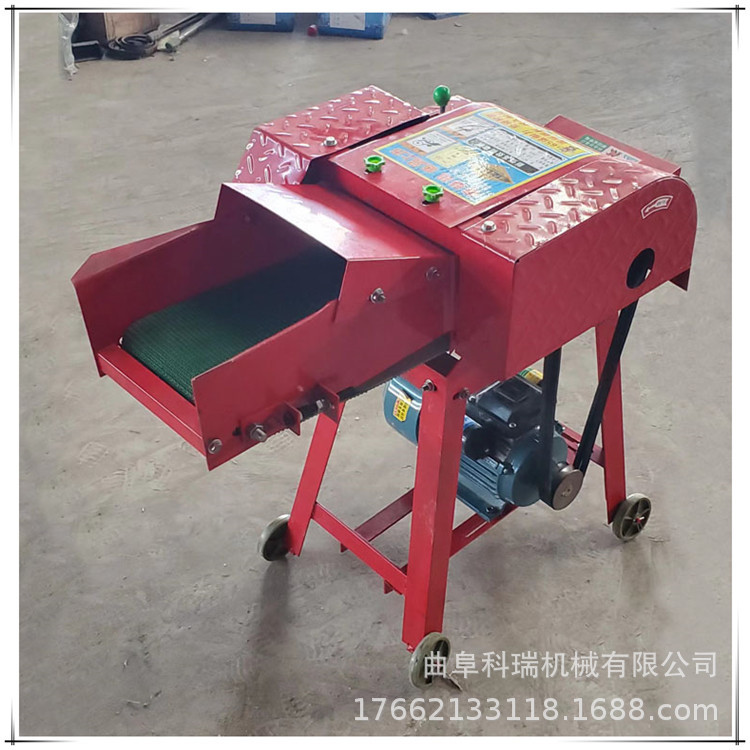 小型家用铡草机卧式牛羊碎草机农场养殖铡草粉碎机秸秆揉丝机