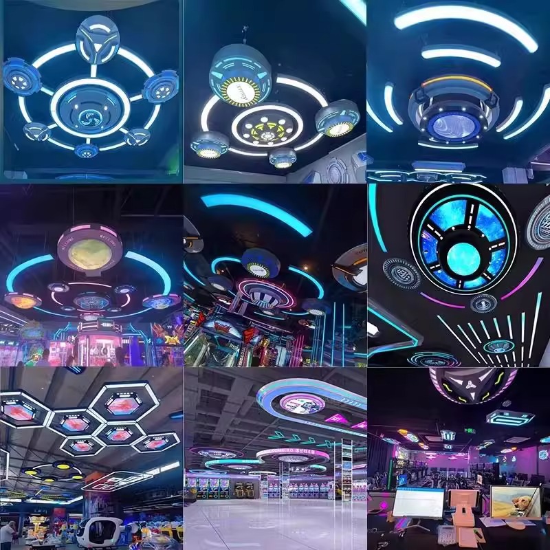 Ciudad de juegos electrónicos módulo de luces de juegos sala de juegos de Internet café KTV sala de juegos de moda VR centro comercial supermercado estadio de deportes luz