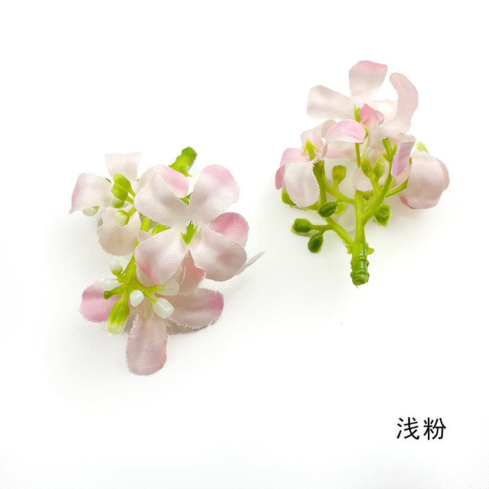 Simulación osmanthus floral cabeza DIY hecha a mano cabeza de flor de pinza tecnología de plantación verde con mano caja de regalo decoración de flores de mil lixiang