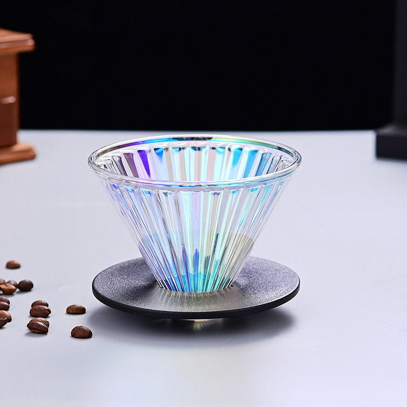 新しいコーヒーポット、コーヒーポット、手淹れコーヒーフィルターカップ、クラウドコーヒーフィルターセット、漏斗を共有します。|undefined
