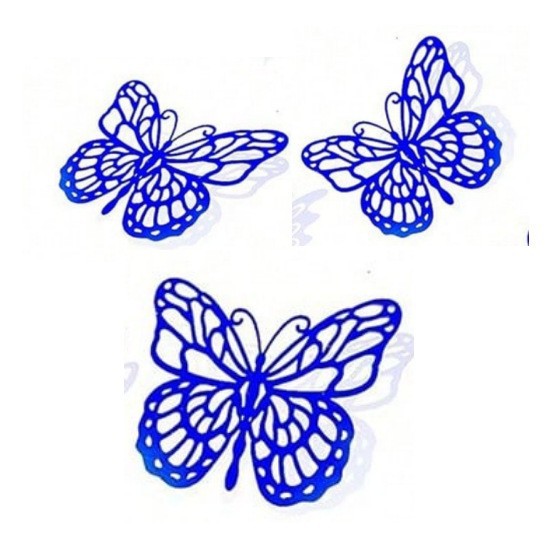12 pegatinas doradas de mariposas huecas para pared, pegatinas de mariposas para decoración de paredes del hogar, pegatinas creativas de mariposas.
