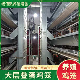 大层叠蛋鸡笼全自动蛋鸡养鸡设备养鸡场全自动清粪喂料饲养鸡笼