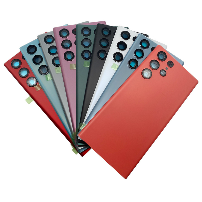 Suitable for Samsung S22Ultra battery rear cover S9080 glass rear shell + frame tool S22U rear screen shell