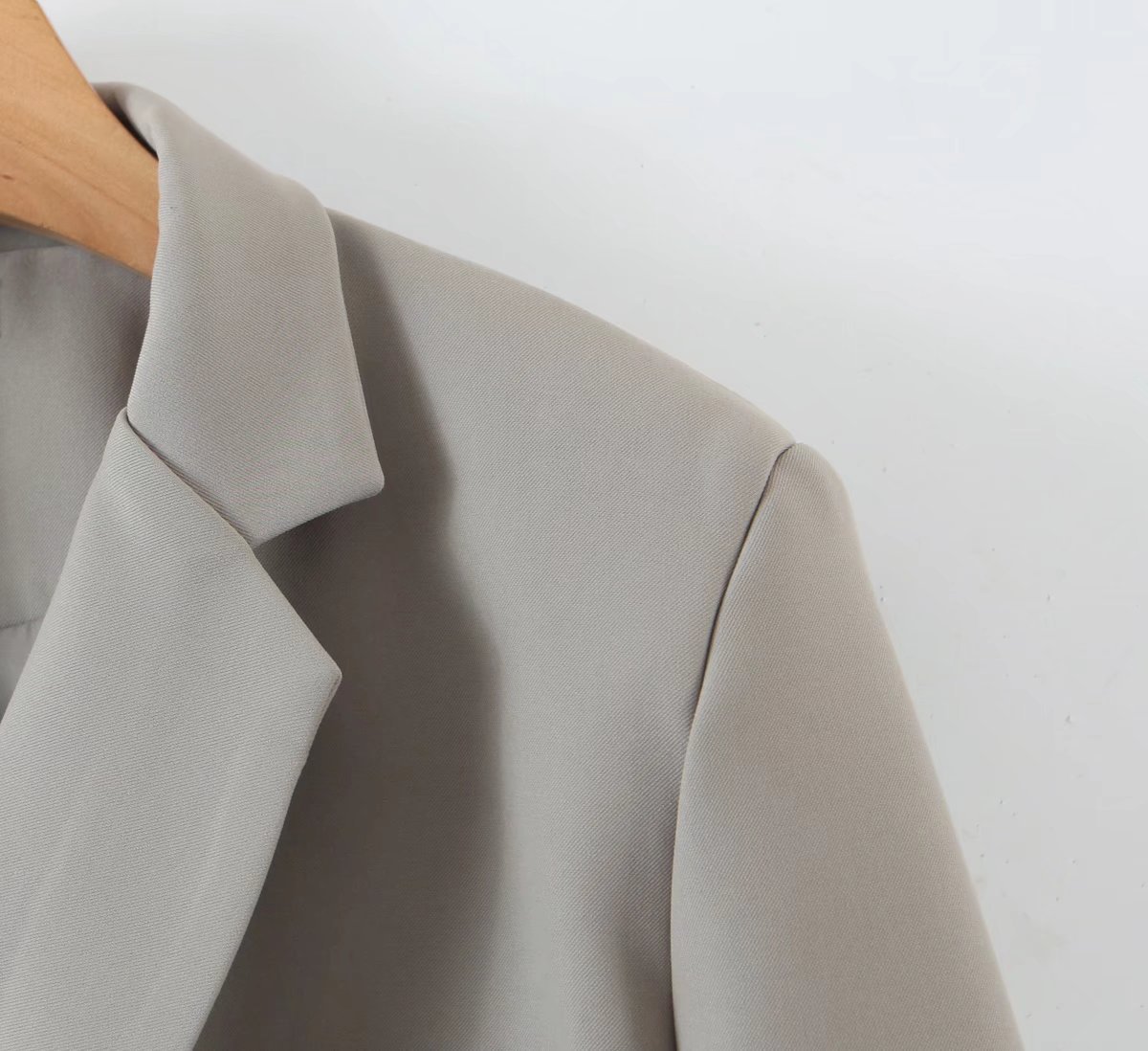 2022 New Women's Wear Autumn/Winter Gray Temperament Commuting Suit Set_voghion.com