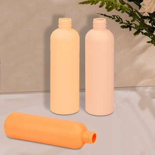 批发 250 毫升圆形马卡龙色 HDPE 洗发水乳液瓶