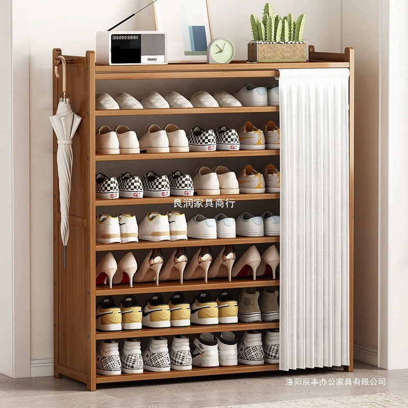 Простой шкаф для обуви, полка для обуви, дверной шкаф для хранения обуви, многослойная настенная полка для хранения обуви в общежитии