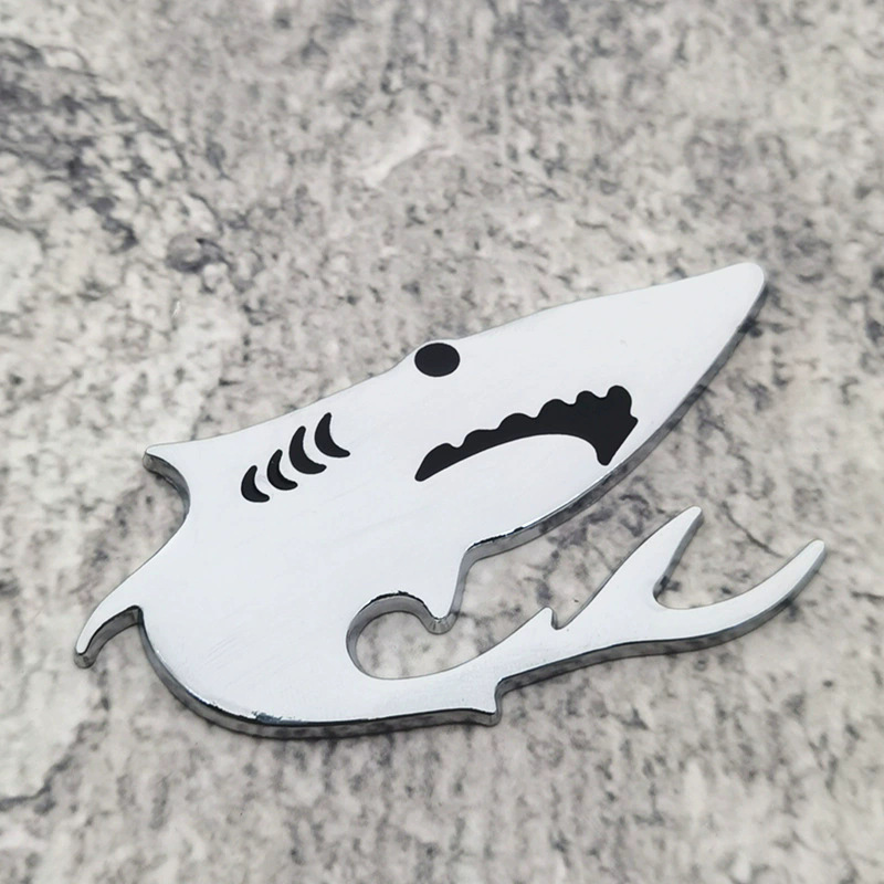 Pure Metal Shark Car Sticker 3D Car Great White Shark Sticker Metal Shark Modified Car Sticker R429