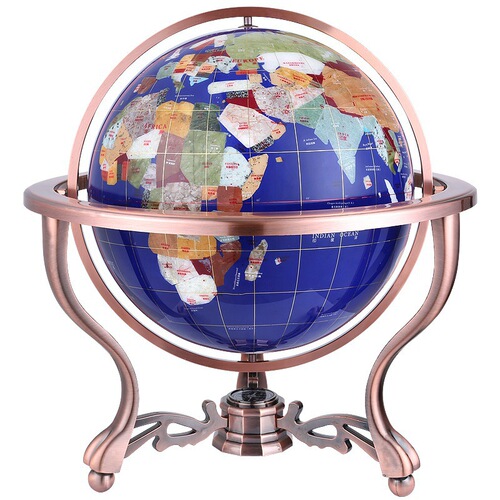 Triangle Gemstone Ball Tabletop Globe Craft Business Gift Company Annual Meeting Office