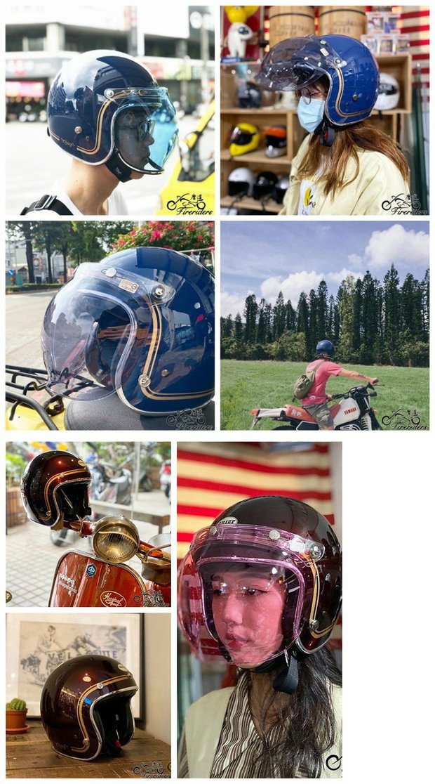 Adult Motorcycle Helmet CHIEF 34 Half Helmet DOT Certified