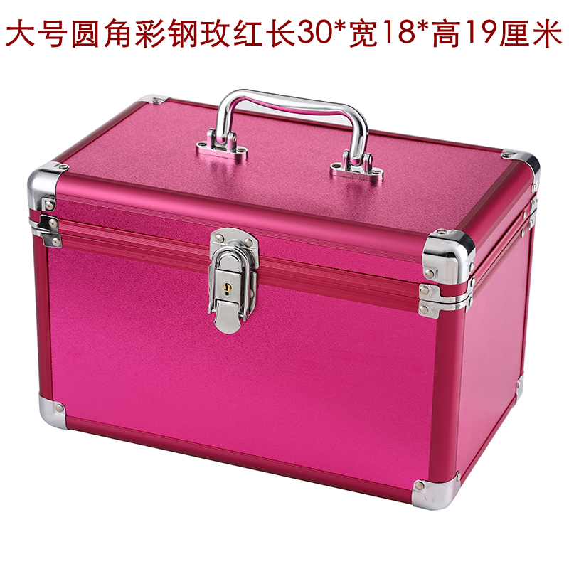 Caja de herramientas técnica Caja de maquillaje de aleación de aluminio Caja de almacenamiento Pedicura Baño Pedicura Maleta de belleza