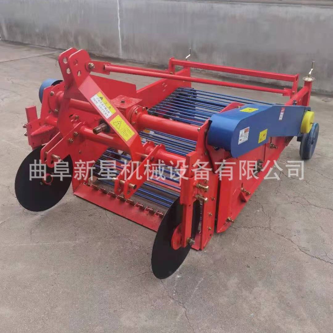 土豆收获机根茎作物胡萝卜挖获机大蒜药材花生自动筛土小型收获机