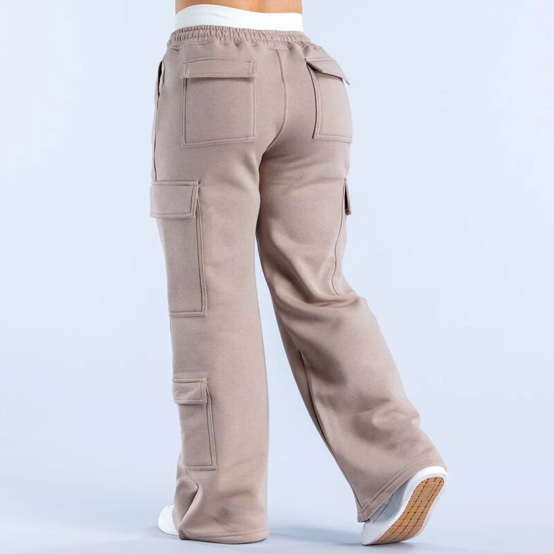 European and American Cross-Border Fashion Solid Color Casual Pocketed Stylish Workwear Trendy Loose Straight-Leg Pants Versatile Long Pants