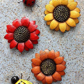 院子布置花朵墙面园艺户外花园造景装饰铁艺阳台幼儿园庭院挂件