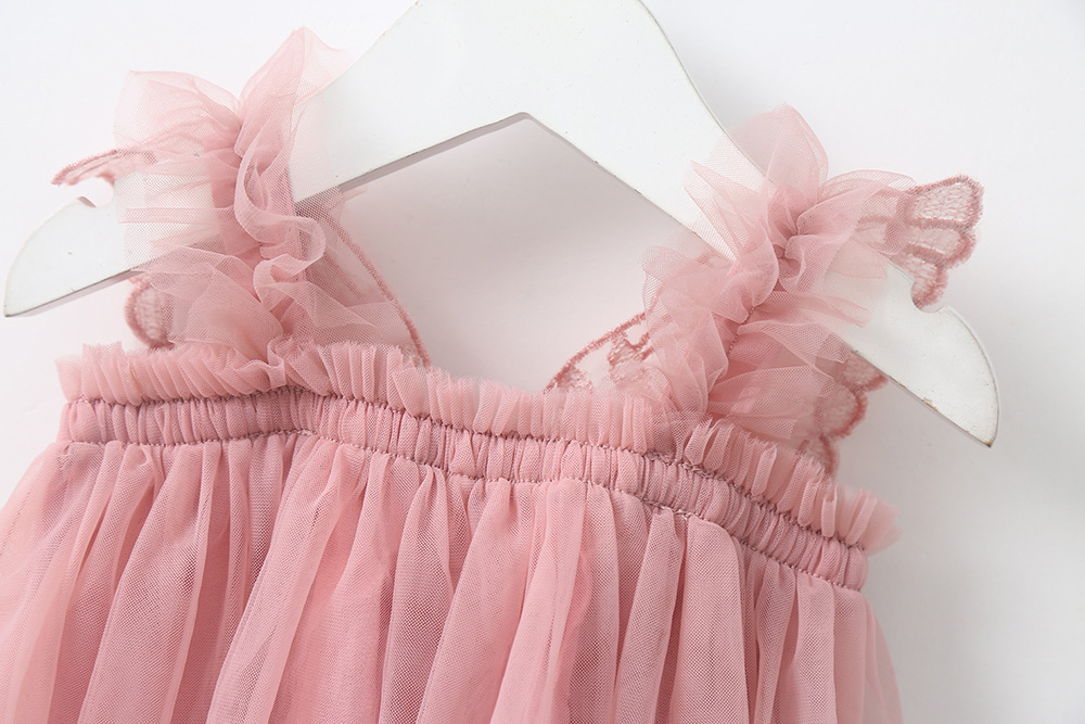 Princess Solid Color Polyacrylonitrile Fiber Girls Dresses display picture 4