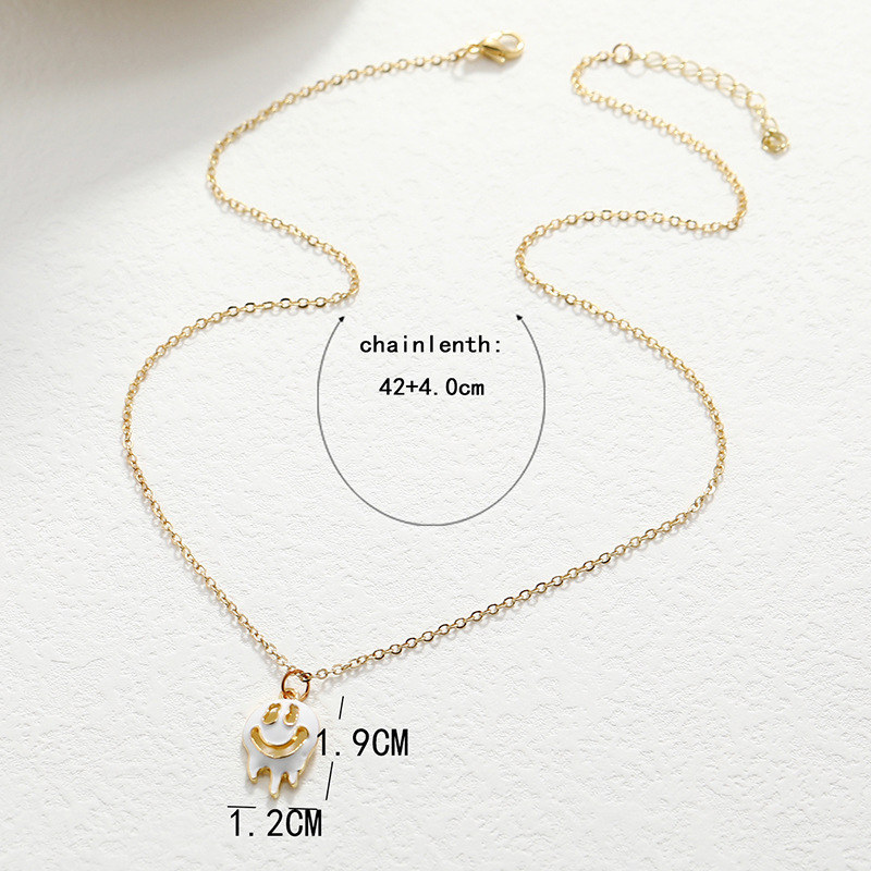 new fashion funny necklace hollow oil dripping ghost necklace